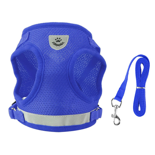 Pet Mesh Harness Dog Leash Set