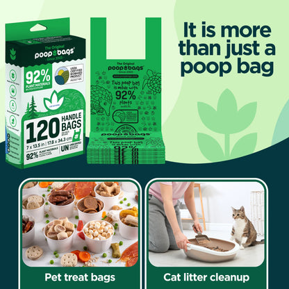Compostable Dog Poop Bags – Easy Handle-Tie