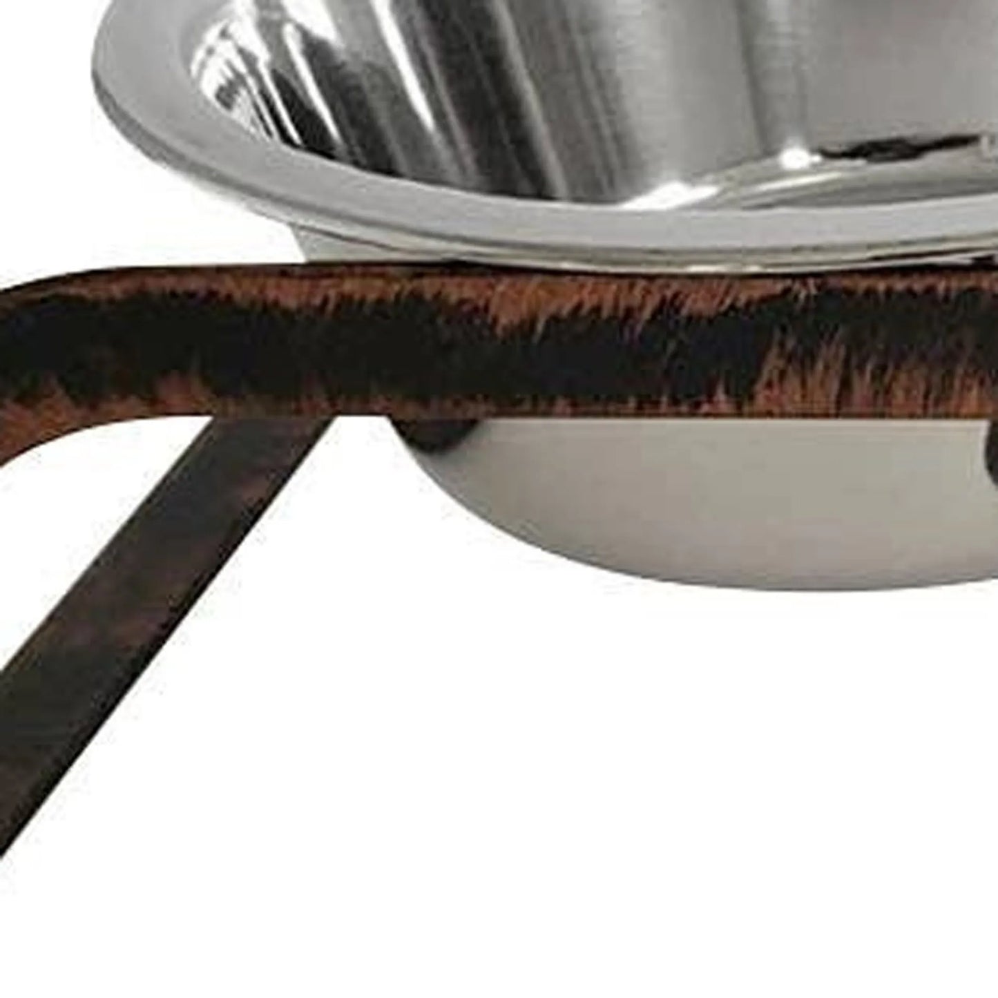 Rustic Elevated Double Dog Feeder – 16oz Bowls