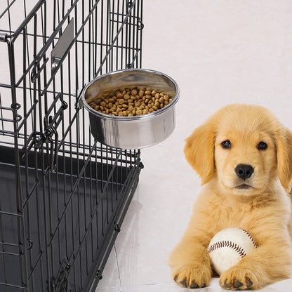 Stainless Steel Hanging Dog Bowl – Crate & Kennel