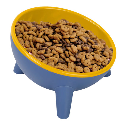 Tilted Elevated Cat Bowl – Whisker-Friendly Feeder