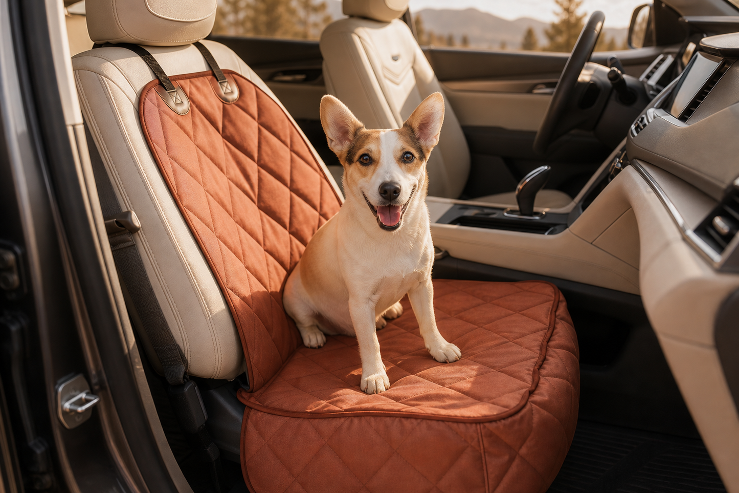 Waterproof Front Seat Dog Cover – Cars & Trucks