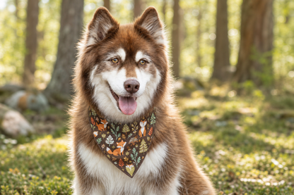 Woodland Tales Dog Bandana & Matching Keychain