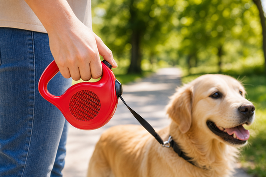 Reflective Retractable Pet Dog Leash Up to 4.5m Long 35kg 77lbs Krypton Beam
