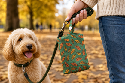Fall Leaves Dog Poop Bag Holders, Extra Large Size