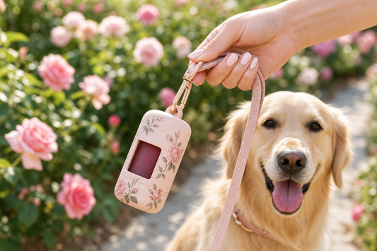 English Rose Waste Bag Dispenser