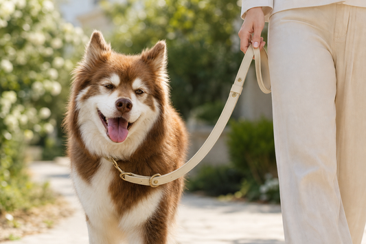 Champagne Fizz Vegan Leather Dog Leash